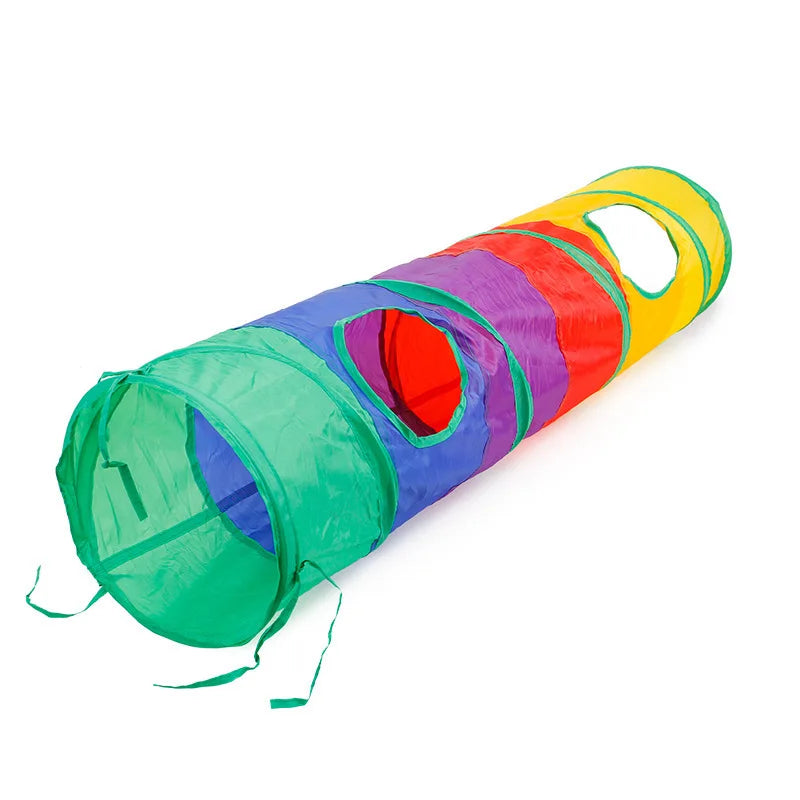 Tunnel de jeu pliable pour chat, cache-cache et cavalcades