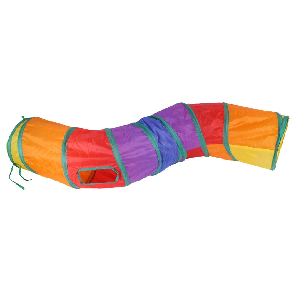 Tunnel de jeu pliable pour chat, cache-cache et cavalcades
