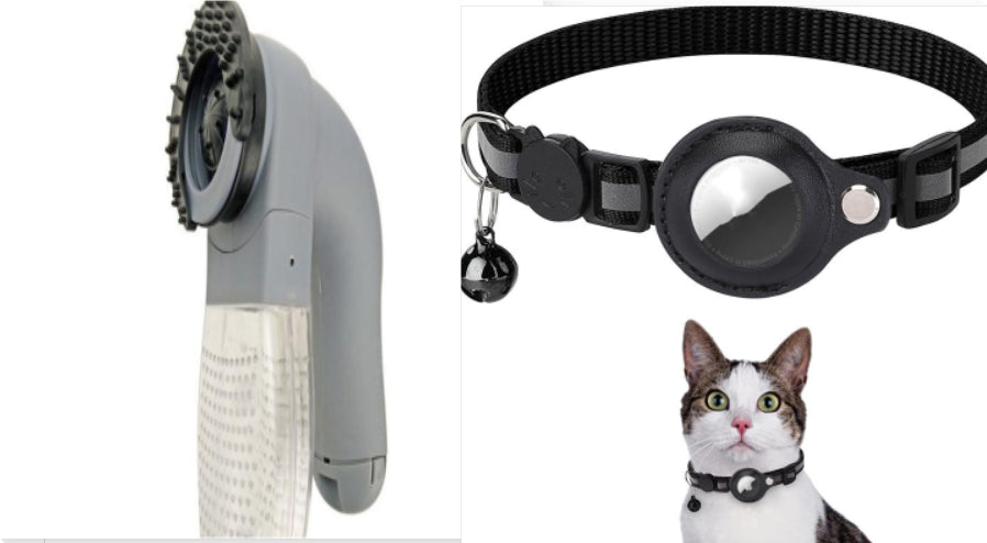 Collier Nylon Réfléchissant avec Porte-AirTag pour Chat et Chien